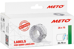 Image METO Etiketten für Preisauszeichner, 26 x 16 mm, weiß