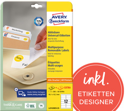Image AVERY Zweckform Universal-Etiketten, 105 x 148 mm, weiß