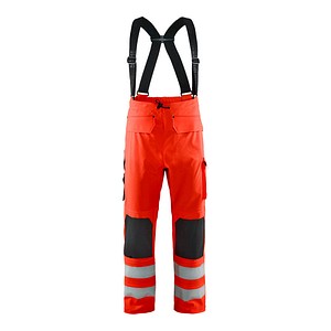 Image BLAKLÄDER® unisex Warnschutz-Latzhose 1302 rot Größe 2XL