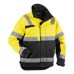 Image BLAKLÄDER® Herren Warnjacke Winter 4862 gelb, schwarz Größe 3XL