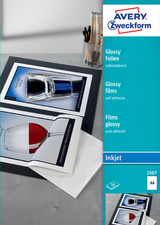 Image ZWECKFORM AVERY Zweckform Inkjet Folien, A4, klar, Stärke 0,17 mm stapelverarbe