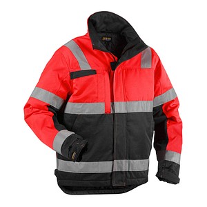 Image BLAKLÄDER® Herren Warnjacke Winter 4862 rot, schwarz Größe 4XL
