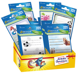 Image AVERY Zweckform ZDesign SCHOOL Beschriftung Kinder Sortiment