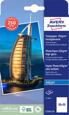 Image AVERY Zweckform Inkjet Fotopapier PREMIUM, 10 x 15 cm, weiß