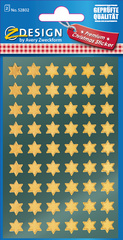 Image AVERY Zweckform ZDesign Weihnachts-Sticker "Sterne", gold