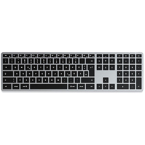 Image SATECHI SLIM X3 Tastatur kabellos grau, silber