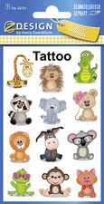 Image ZDesign KIDS Kinder-Tattoos "Koala, Frosch, Giraffe", bunt