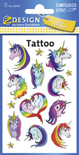 Image AVERY Zweckform ZDesign Kids Tattoos "Einhorn