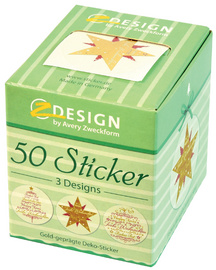 Image AVERY Zweckform ZDesign Weihnachts-Sticker auf Rolle