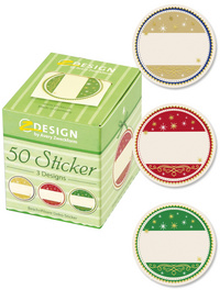 Image AVERY Zweckform ZDesign Weihnachts-Sticker auf Rolle