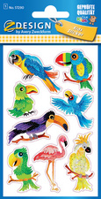 Image AVERY Zweckform ZDesign KIDS Glitter-Sticker "Vögel