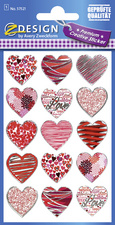 Image ZDesign CREATIVE Sticker "Herzen", Effektfolie