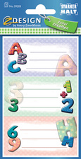 Image AVERY Zweckform ZDesign Buchetiketten "ABC", bunt