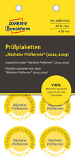 Image AVERY Zweckform Prüfplaketten "Nächster Prüftermin", 2025-30