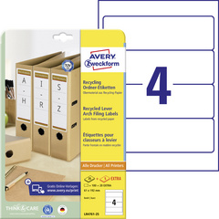 Image AVERY Zweckform Recycling Ordnerrücken-Etiketten, 61 x 192mm