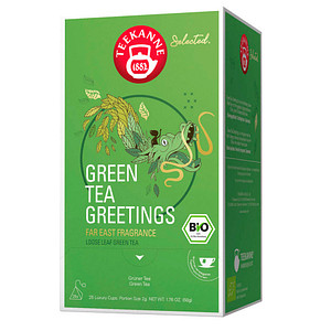 Image TEEKANNE Bio Luxury Cup Green Tea Greetings Bio-Tee 25 Portionen