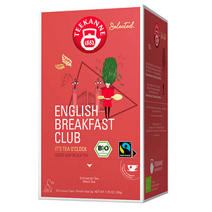Image TEEKANNE Bio Luxury Cup English Breakfast Club Bio-Tee 25 Portionen
