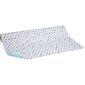 Image JUNG SCHÖNER VERPACKEN Geschenkpapier Atelier Punkte mehrfarbig beidseitig bedruckt, 20,0 m