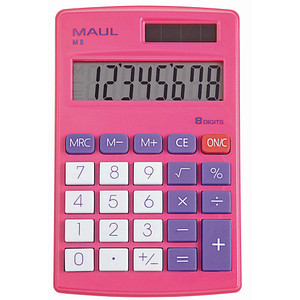 Image MAUL Taschenrechner M 8, 8-stellig, pink