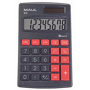 Image MAUL Taschenrechner M 8, 8-stellig, schwarz