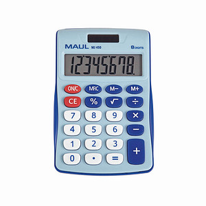 Image MAUL Tischrechner MJ 450, 8-stellig, hellblau