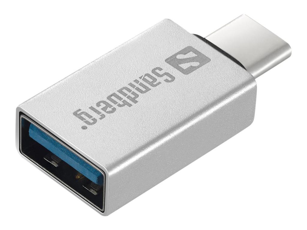 Image SANDBERG - USB-Adapter - USB-C (M) bis USB Typ A (W) - USB 3.1 Gen 1