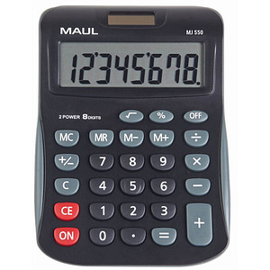 Image MAUL Tischrechner MJ 550, 8-stellig, schwarz