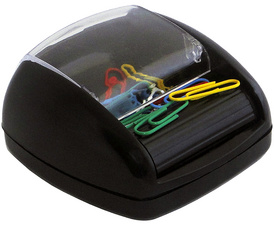 Image pavo Klammerspender auf Rollen mit Magneten, schwarz