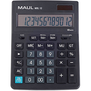 Image MAUL Tischrechner MXL 12, 12-stellig, schwarz