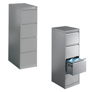 Image CP C 2000 Acurado Hängeregistraturschrank silber mit 4 Schubladen 43,3 x 59,0 x 135,7 cm