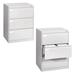 Image CP C 2000 Acurado Hängeregistraturschrank lichtgrau mit 3 Schubladen 78,7 x 59,0 x 104,5 cm