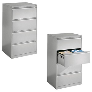 Image CP C 2000 Acurado Hängeregistraturschrank lichtgrau mit 4 Schubladen 78,7 x 59,0 x 135,7 cm