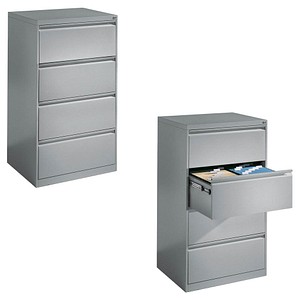 Image CP C 2000 Acurado Hängeregistraturschrank silber mit 4 Schubladen 78,7 x 59,0 x 135,7 cm