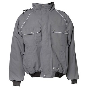 Image PLANAM® unisex Arbeitsjacke CANVAS 320 grau, schwarz Größe 4XL