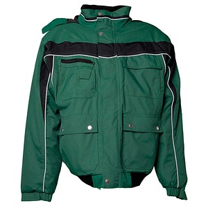 Image PLANAM® unisex Arbeitsjacke PLALINE grün, schwarz Größe XS