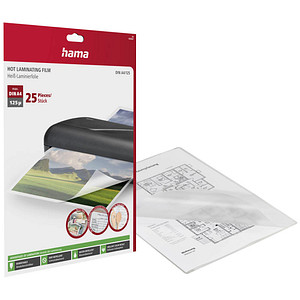 Image 25 hama Laminierfolien glänzend für A4 125 micron