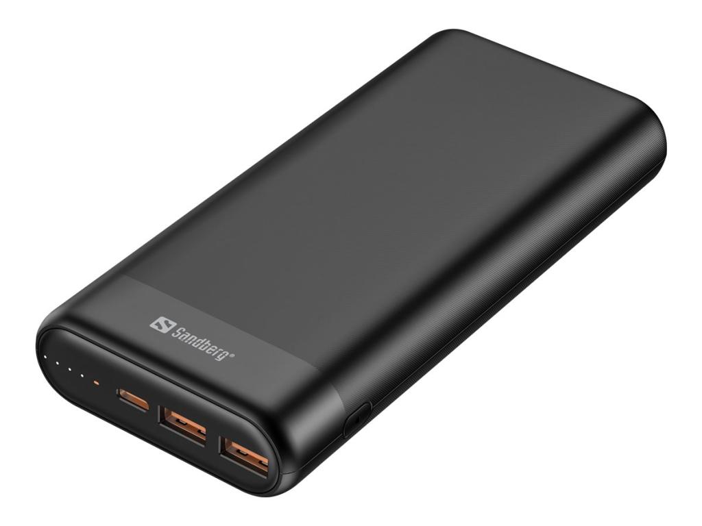 Image SANDBERG Powerbank 20000 USB-C PD65W + 2 x USB-A QC3.0