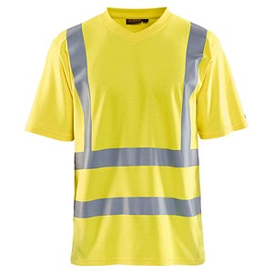 Image BLAKLÄDER® unisex Warnschutz Shirt 3380 gelb Größe XL