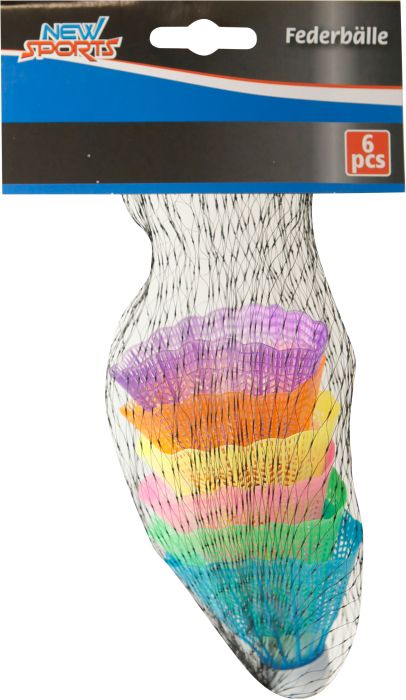 Image NSP Federbälle, bunt, 6 Stück