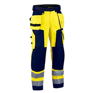 Image BLAKLÄDER® unisex Warnschutzhose 1568 gelb, marine Größe 30