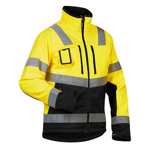 Image BLAKLÄDER® unisex Warnjacke 4900 gelb, schwarz Größe M