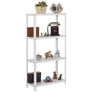 Image Simon Rack Schwerlastregal KIT HOMECLASSIC MINI 4/300 202100204168034 weiß 80,0 x 30,0 x 160,0 cm