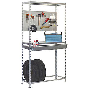 Image Simon Rack Werkbank KIT SIMONRACING BOX PLUS 3/400 verzinkt 1 Schublade 100,0 x 40,0 x 200,0 cm