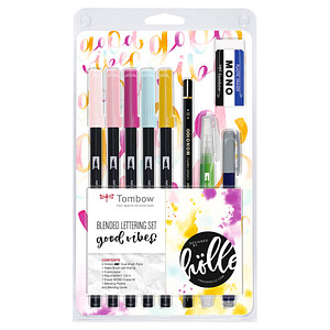 Image Tombow Blended Lettering-Set Good Vibes, 9-teilig