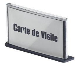 Image PAPERFLOW Namensschilder "Cinatur", aus Polystyrol, alu-grau