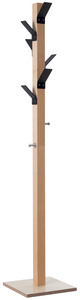 Image PAPERFLOW Garderobenständer "easyCloth", aus Holz, schwarz Ständer: buche, 6 fa