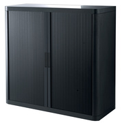 Image PAPERFLOW Rollladenschrank easyOffice, 2 Fachböden, schwarz
