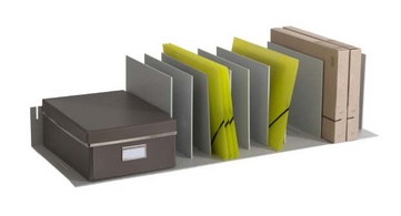 Image PAPERFLOW Belegfach, flexible Einteilung, grau