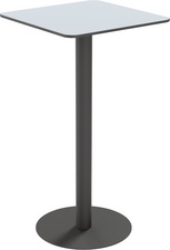 Image PAPERFLOW Garten-Stehtisch CROSS, (B)600 x (T)600 mm, grau