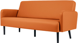 Image PAPERFLOW 3-Sitzer Sofa LISBOA, Kunstlederbezug, orange